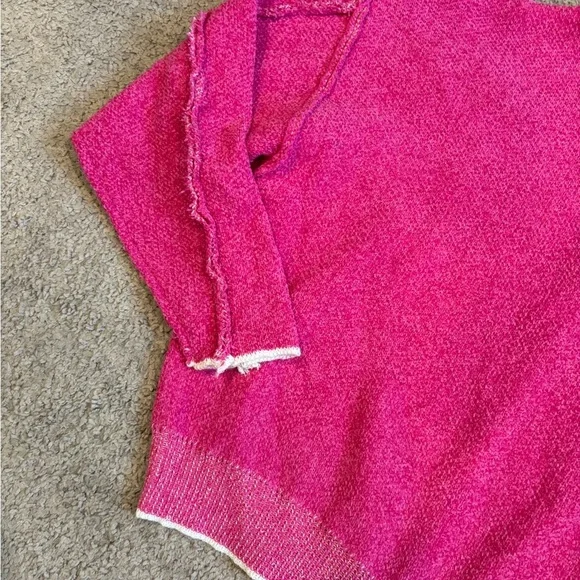 Zenana Outfitters Fuchsia Turtleneck Sweater - Picture 3 of 8